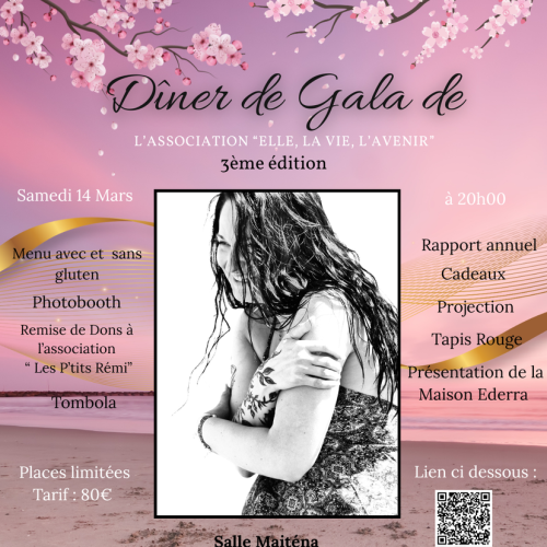 14 mars 2026 – Dîner de gala de l’association Elle, La Vie, L’Avenir