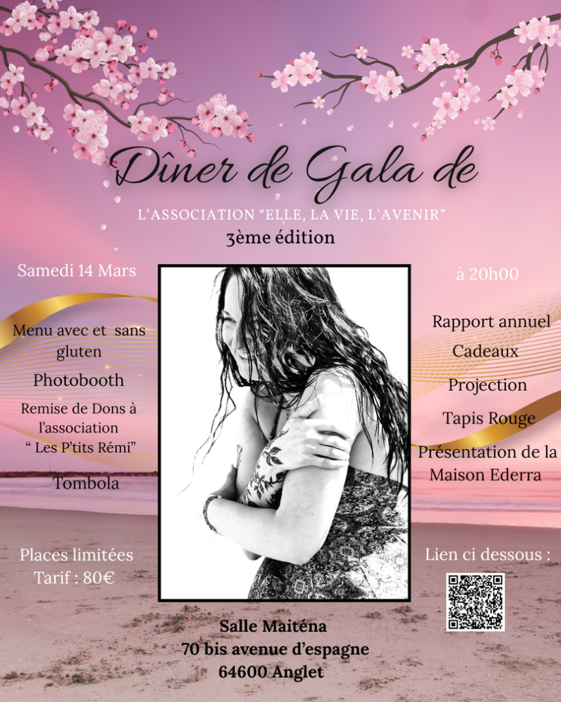 Affiche pour Dîner de gala - Asso Elle La Vie Avenir